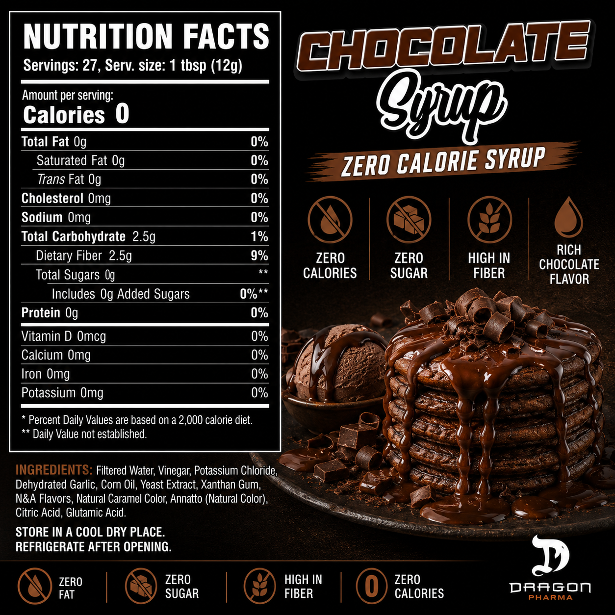 Dragon Pharma Dip Chocolate Syrup