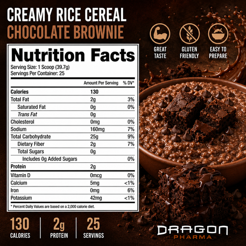Dragon Pharma Cereal De Arroz Chocolate Brownie