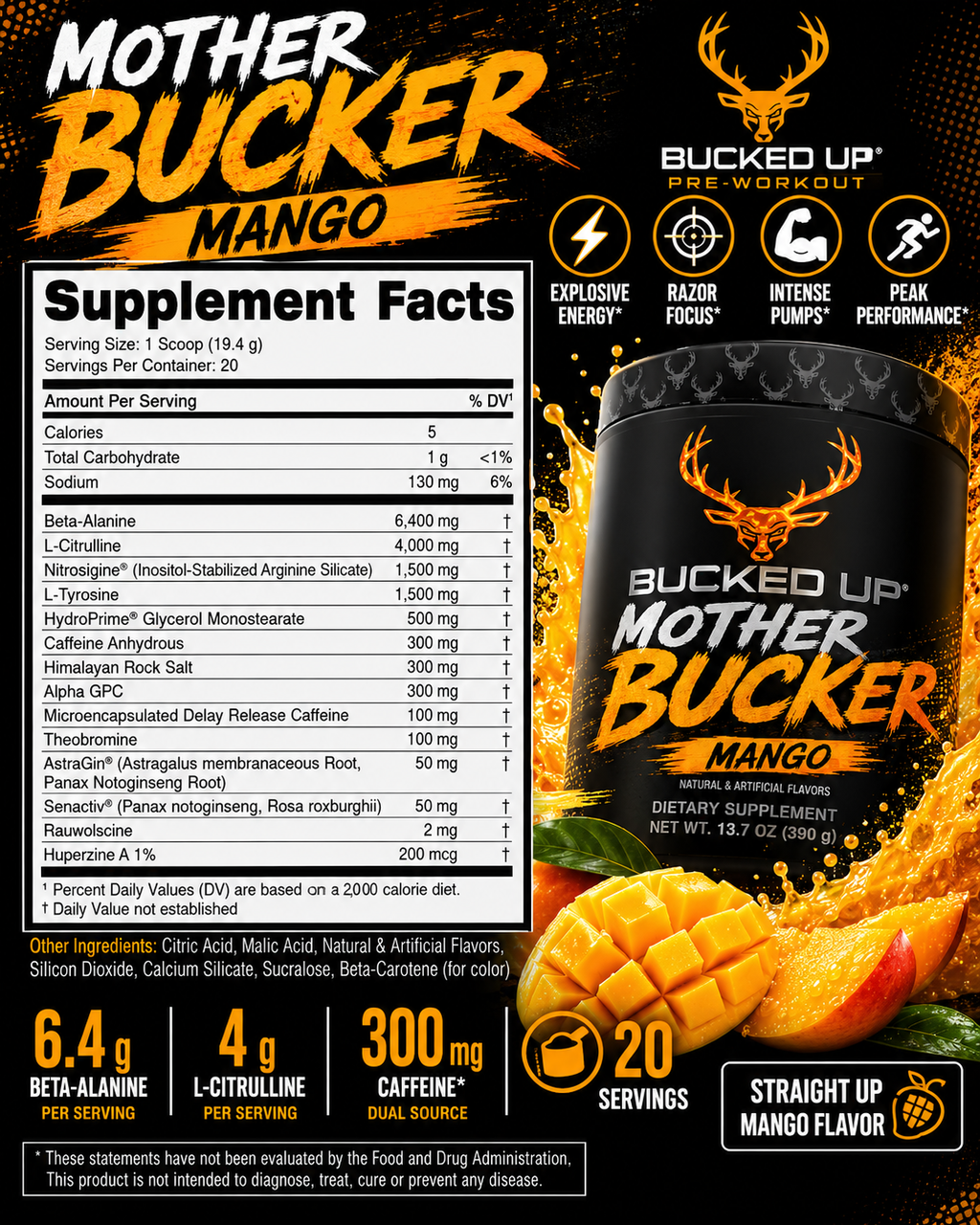 Bucked Up Mother Bucker Mango