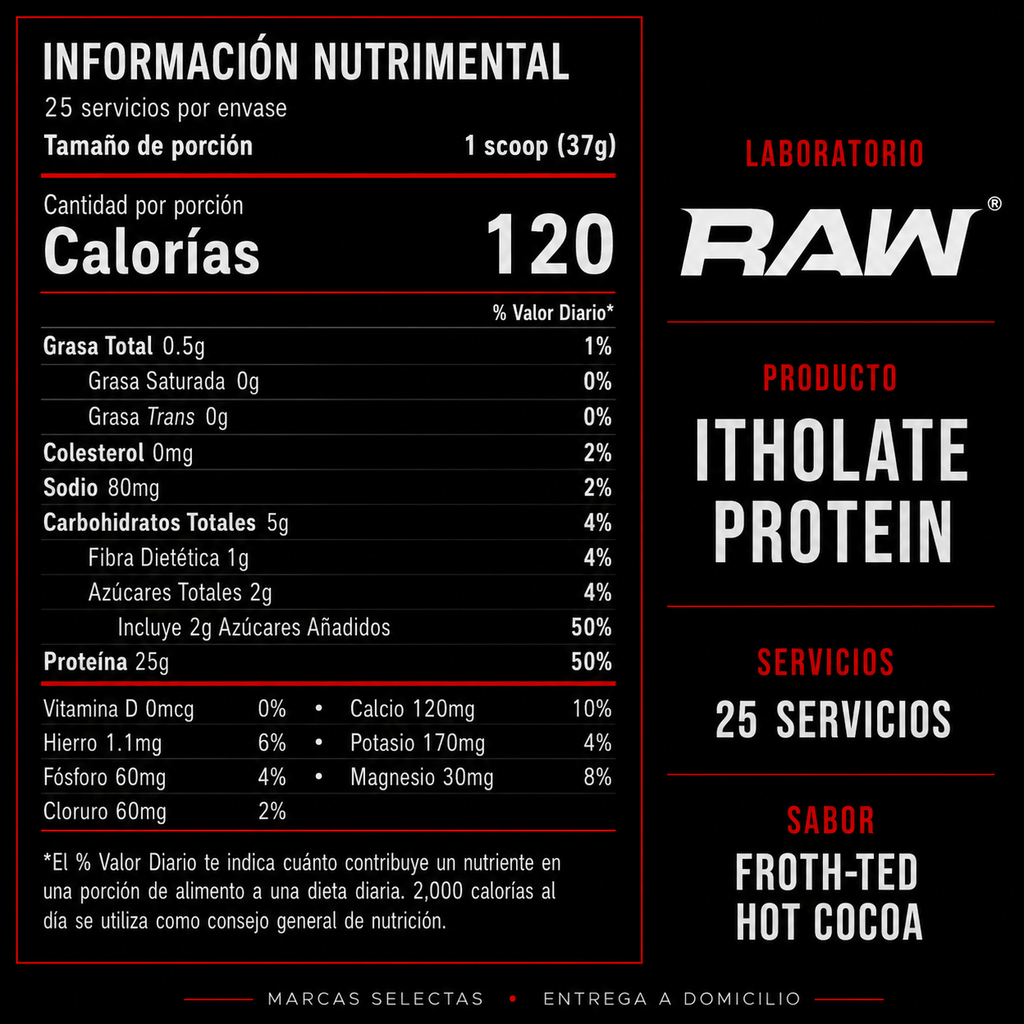 Raw Cbum Itholate Frosted Hot Cocoa 2 Lbs