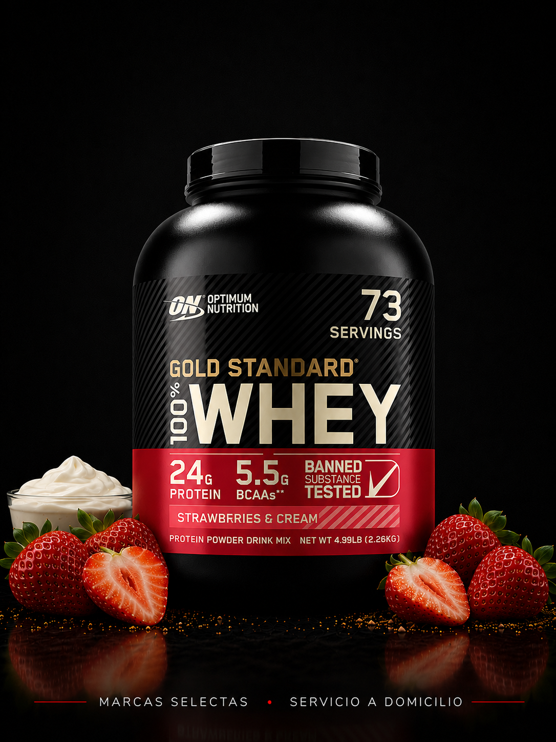 Optimum Nutrition Gold Standard Strawberrys & Cream 5Lb