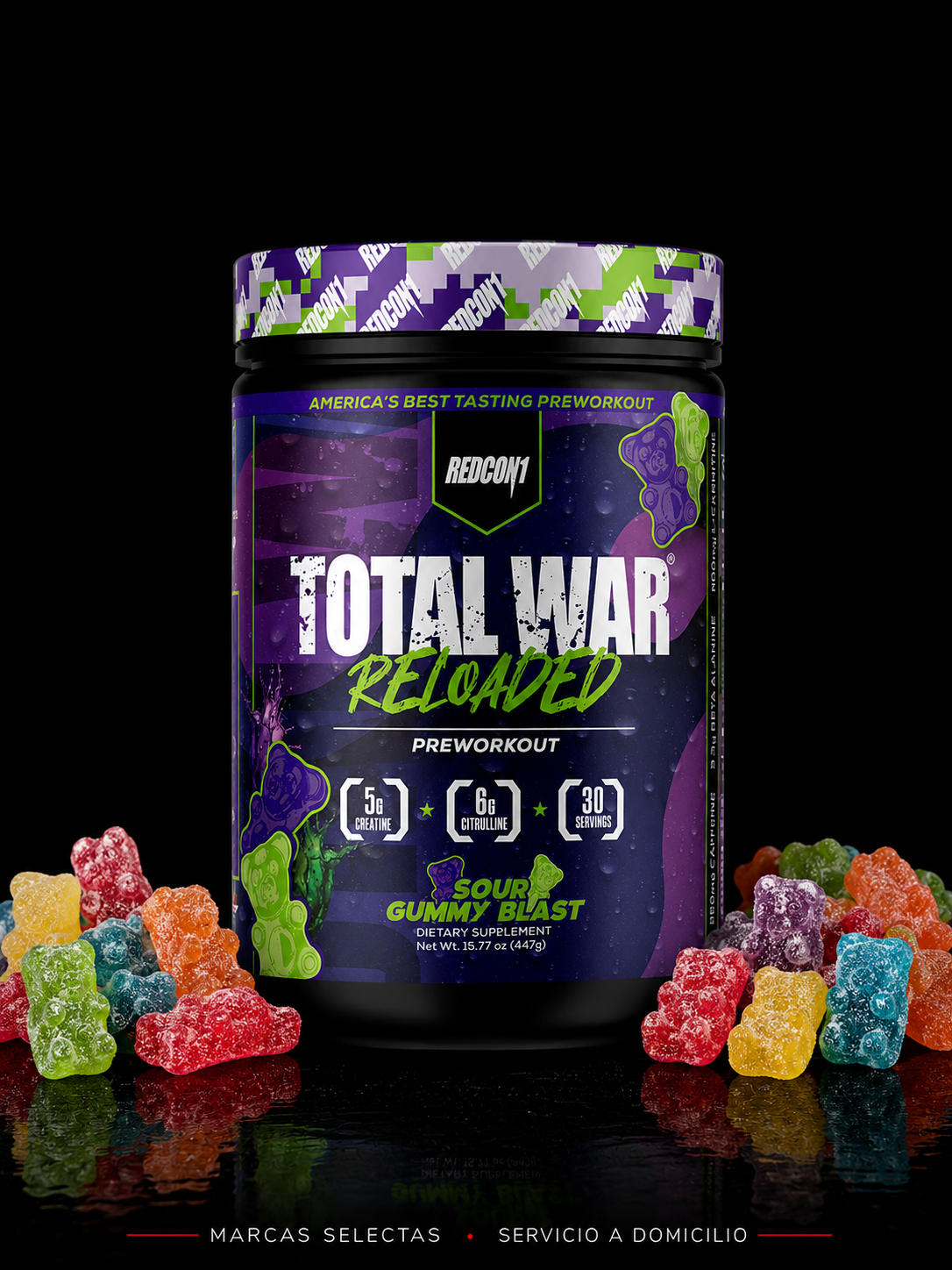 Redcon 1 Total War Reloaded Sour gummy Bear