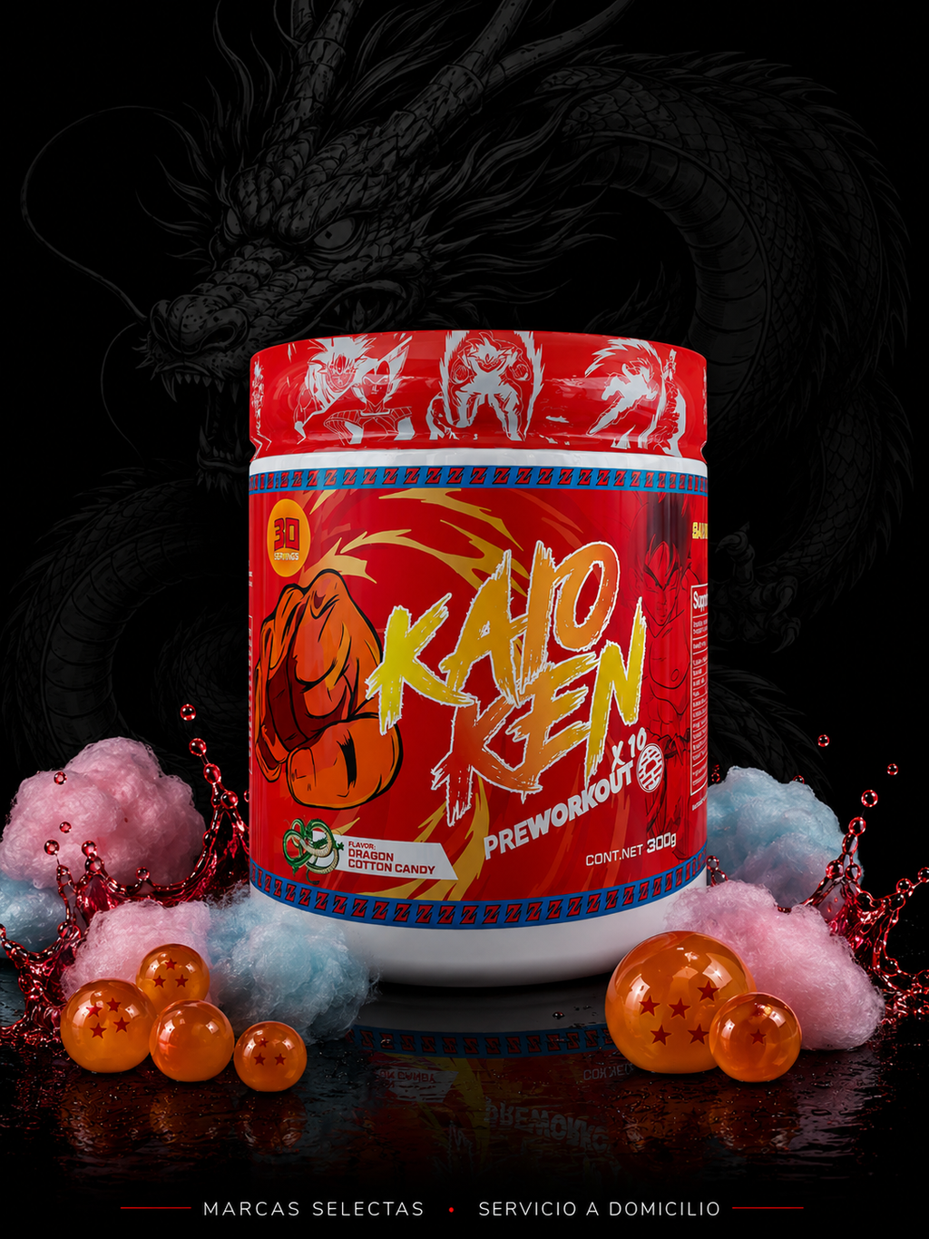 Kaio Ken X 10 Dragon Cotton Candy