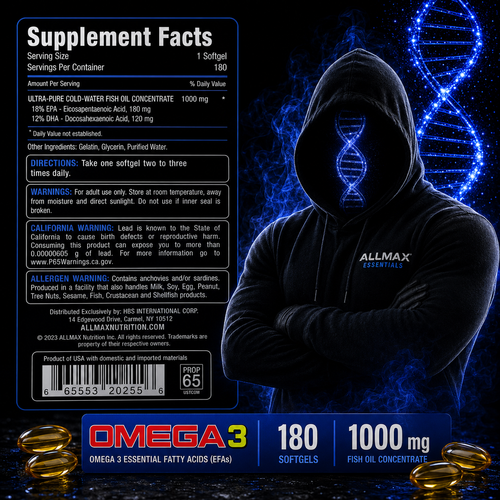 Allmax Omega 3 180 Cápsulas