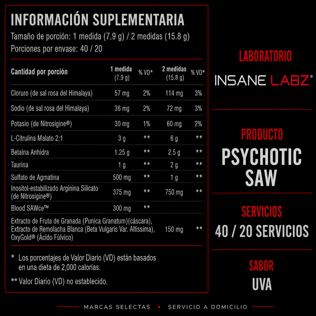 Insane Labz Psychotic Saw Grape