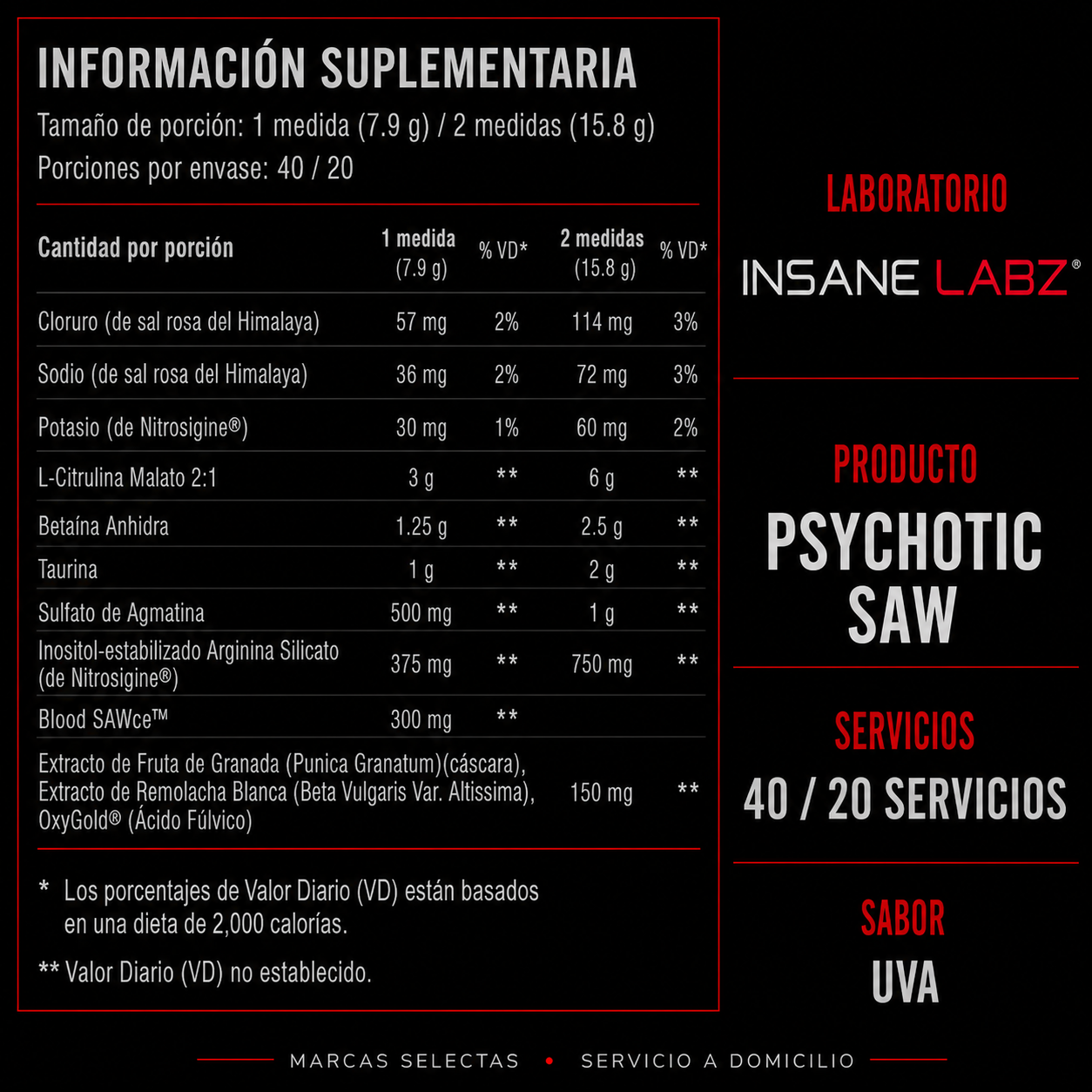 Insane Labz Psychotic Saw Grape