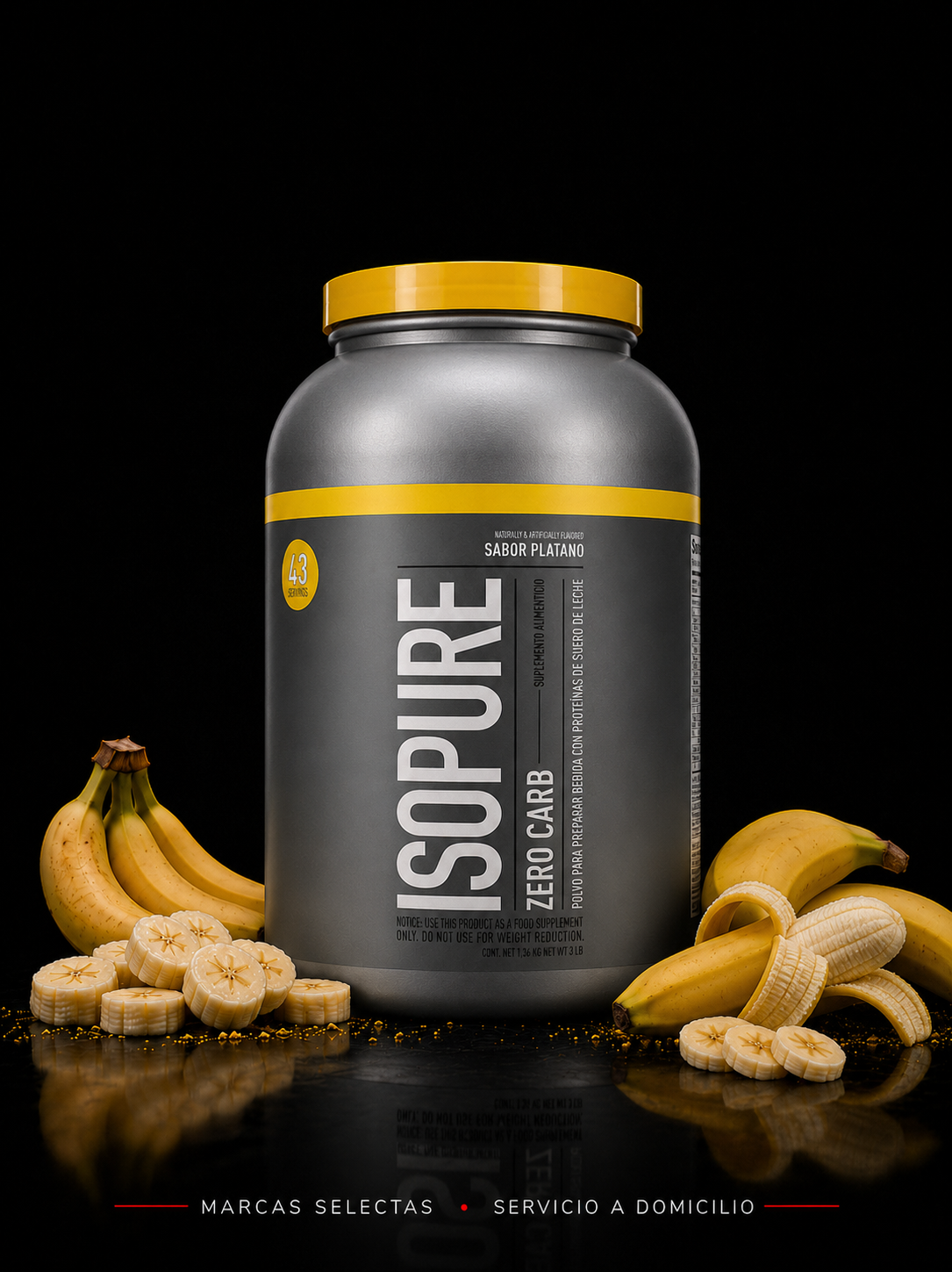 Isopure Zero Carbs Platano 3 Lbs