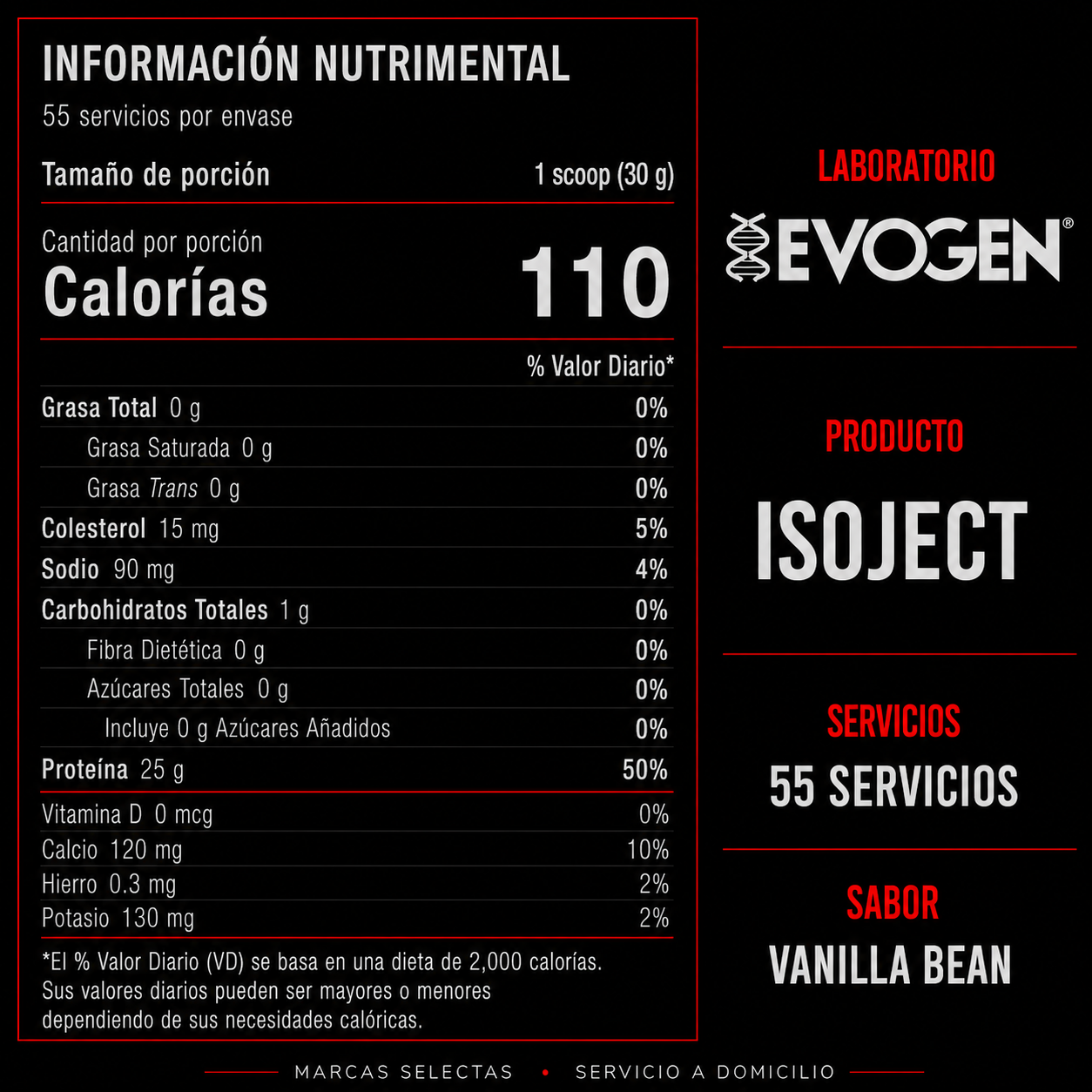 Evogen Isoject Vainilla 4Lb