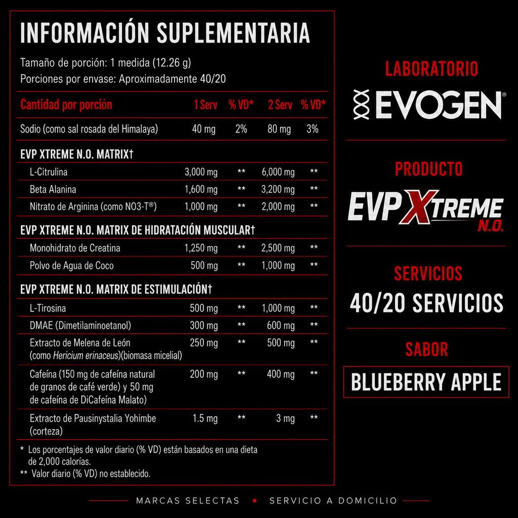 Evogen Evp Xtreme Blueberry Apple
