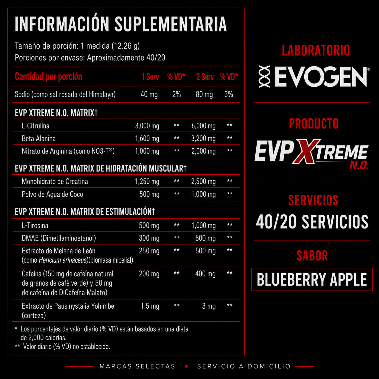 Evogen Evp Xtreme Blueberry Apple