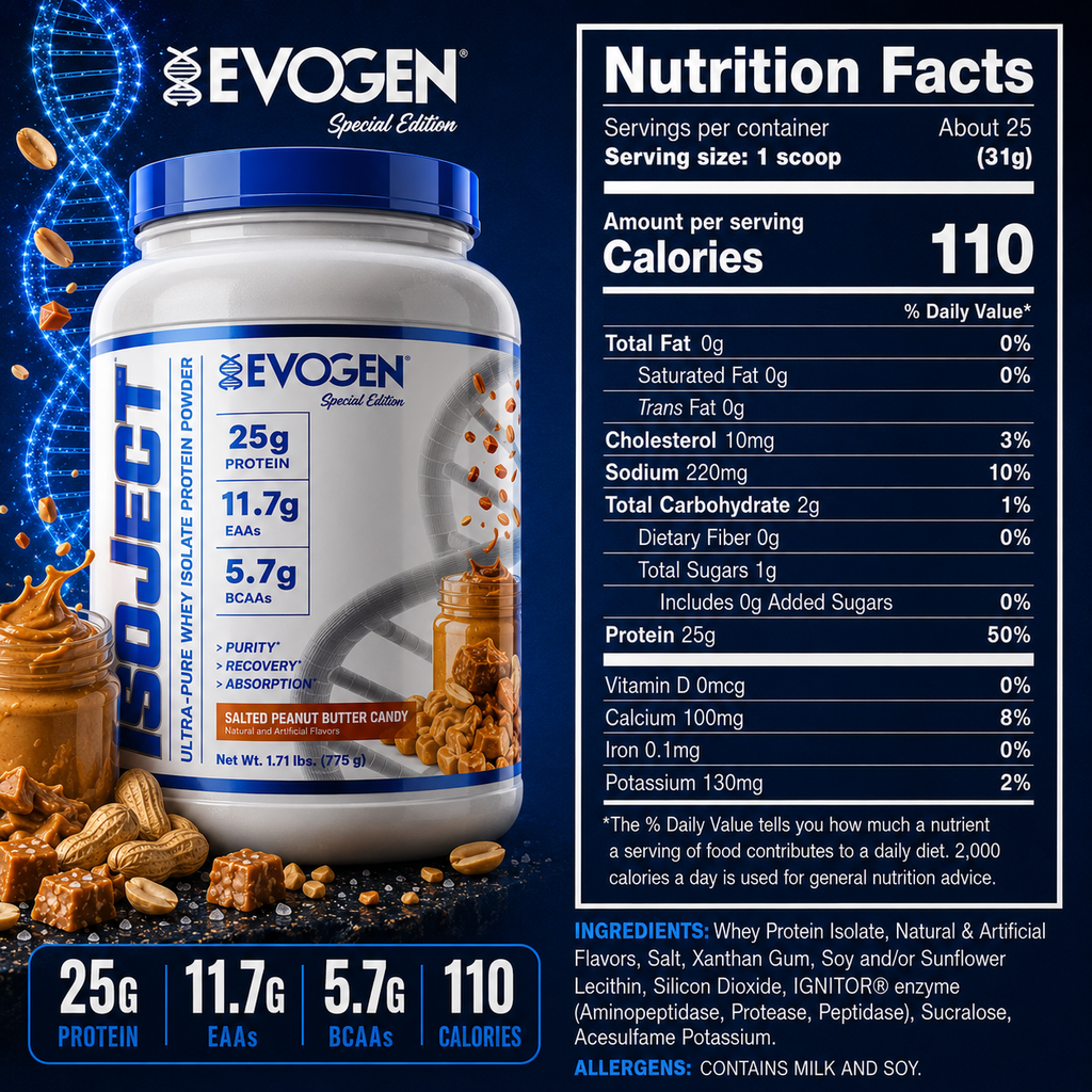 Evogen Isoject Salted Peanut Butter 2Lb