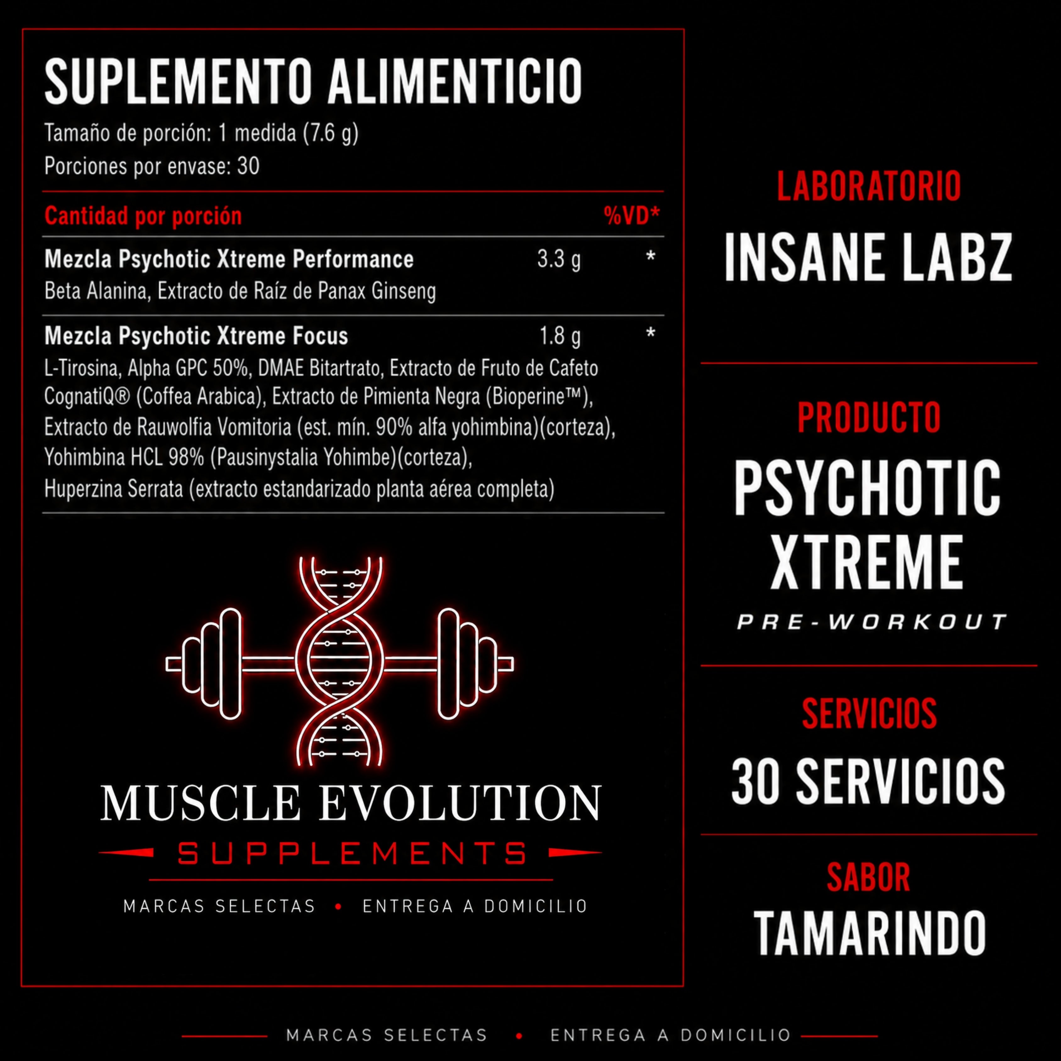 Insane Labz Psychotic Xtreme Tamarindo