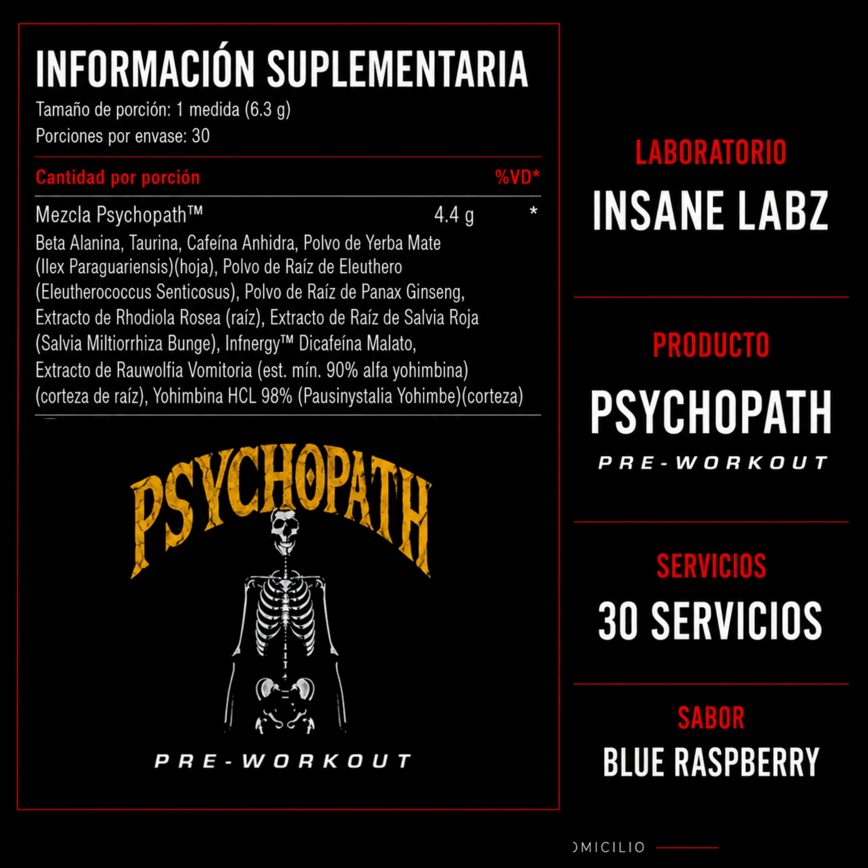 Insane Labz Psychopath Blue Raspberry