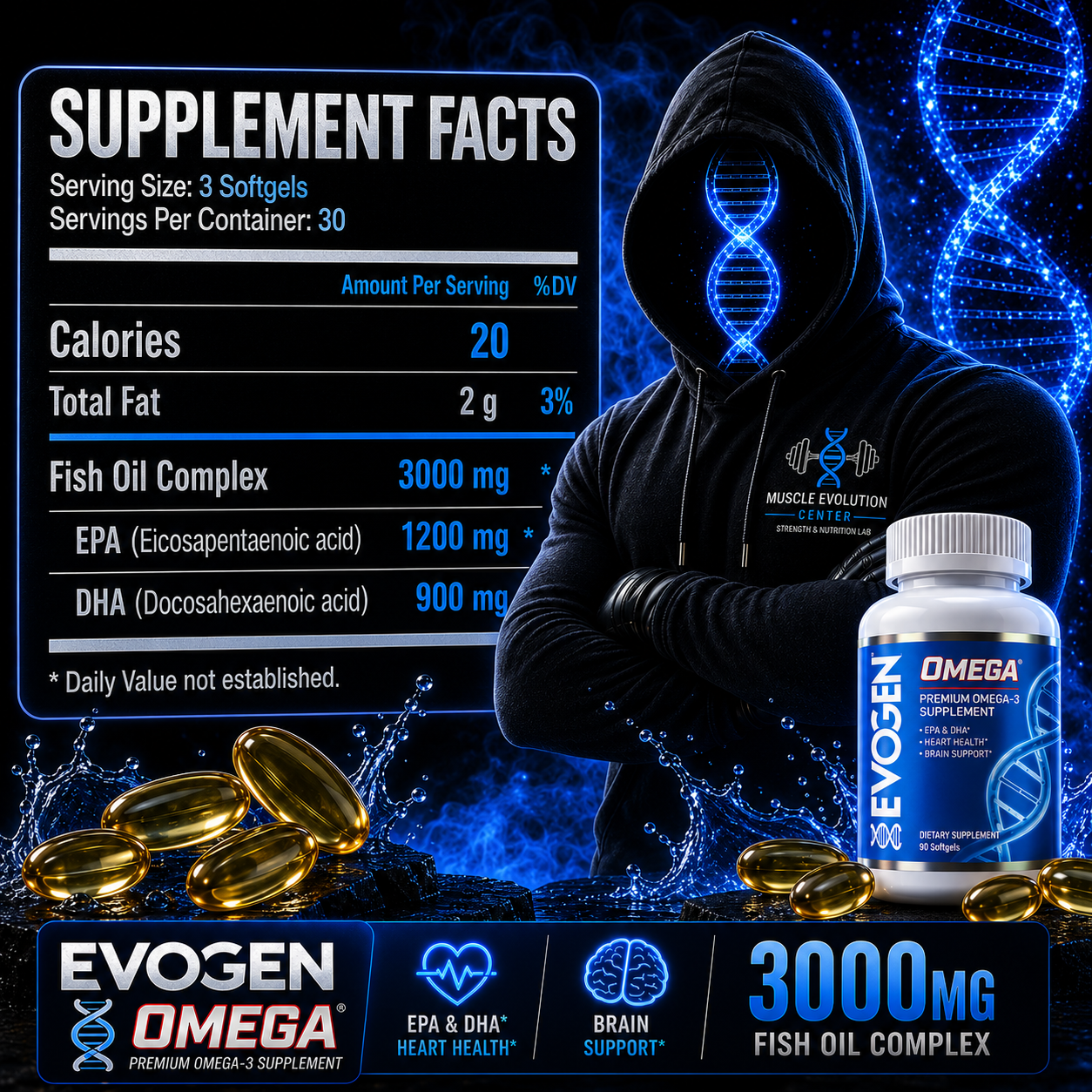 Evogen Omega 3 180 Cápsulas