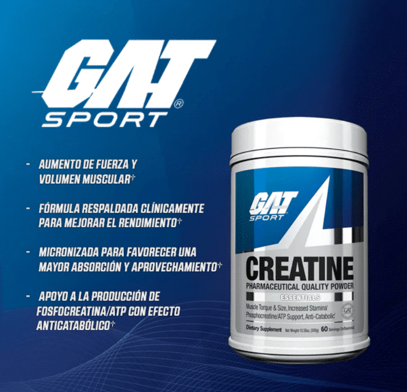 Gat Creatina Micronizada 200 Servicios