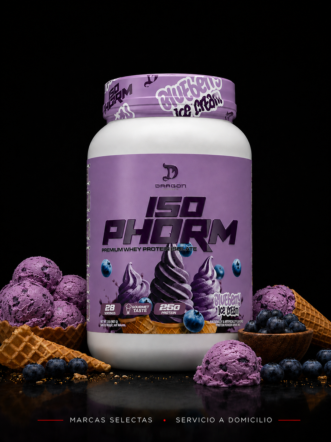 Dragon Pharma Isophorm Blueberry Ice Cream 2 Lbs