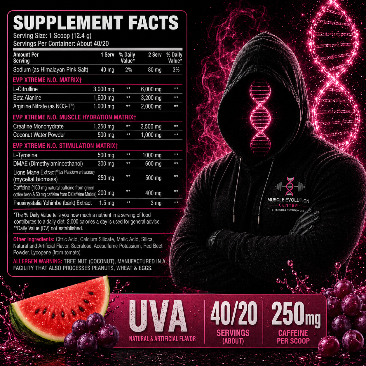 Evogen Evp Xtreme Sour Watermelon 40 Servicios