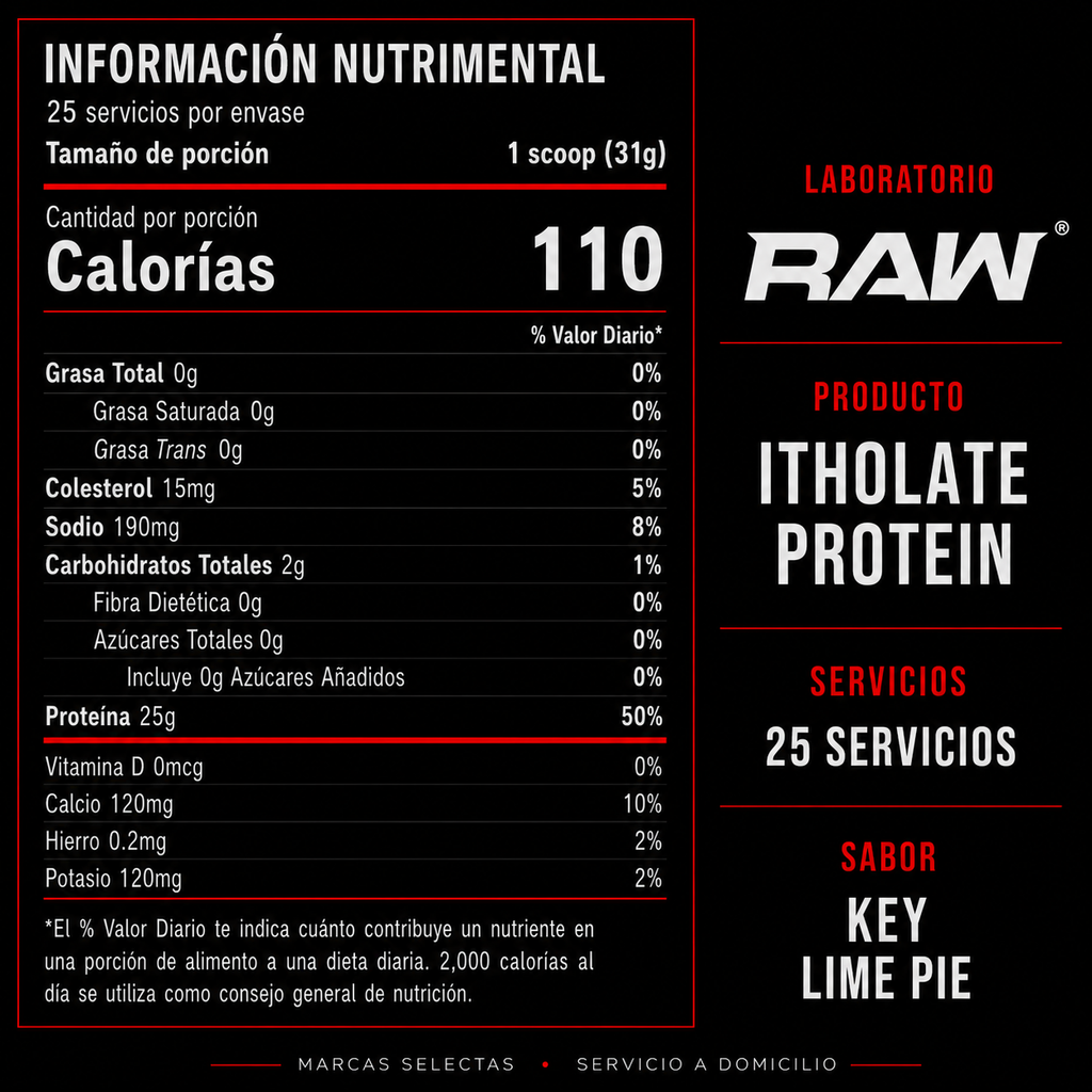 Raw Itholate Cbum Key Lime Pie 2Lb