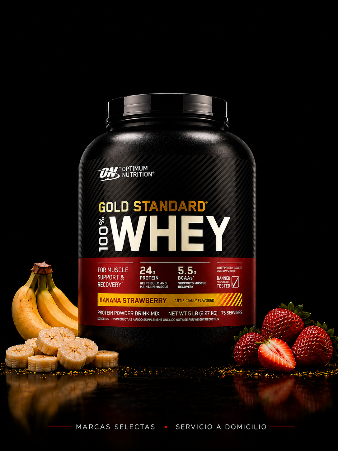 Optimum Nutrition Gold Standard Strawberry Banana 5Lb