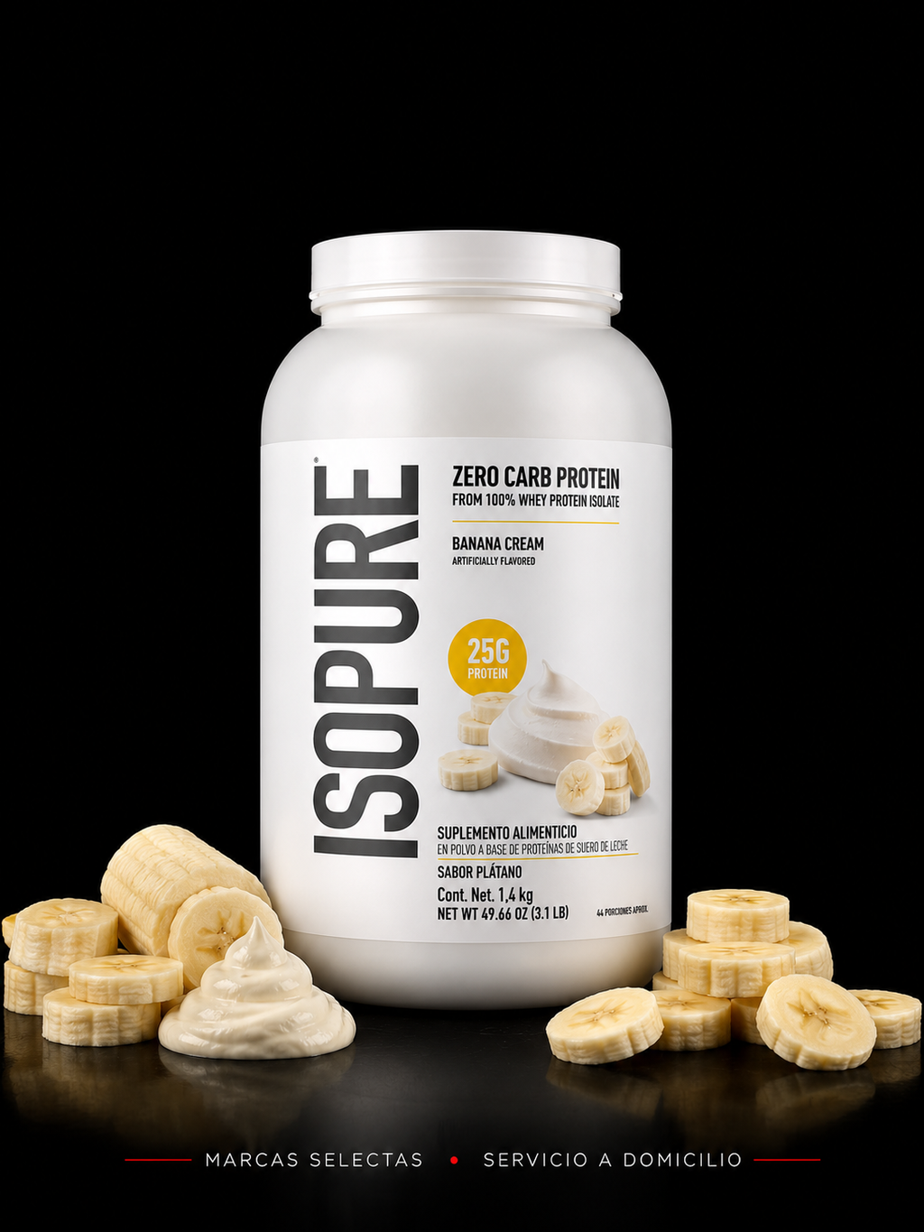 Natures Best Isopure Zero Carbs Banana Cream 3 Lbs