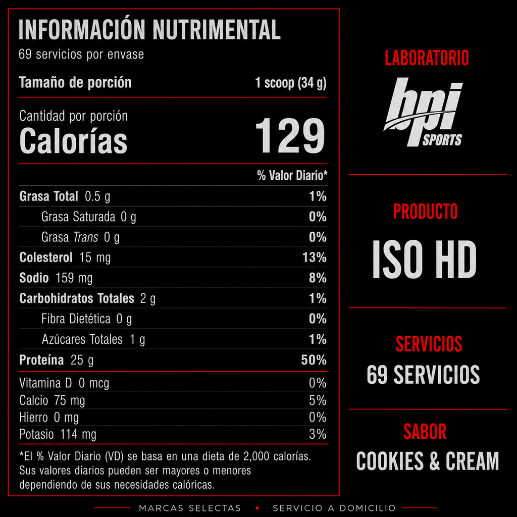 Bpi Iso Hd Cookie & Cream 5Lb