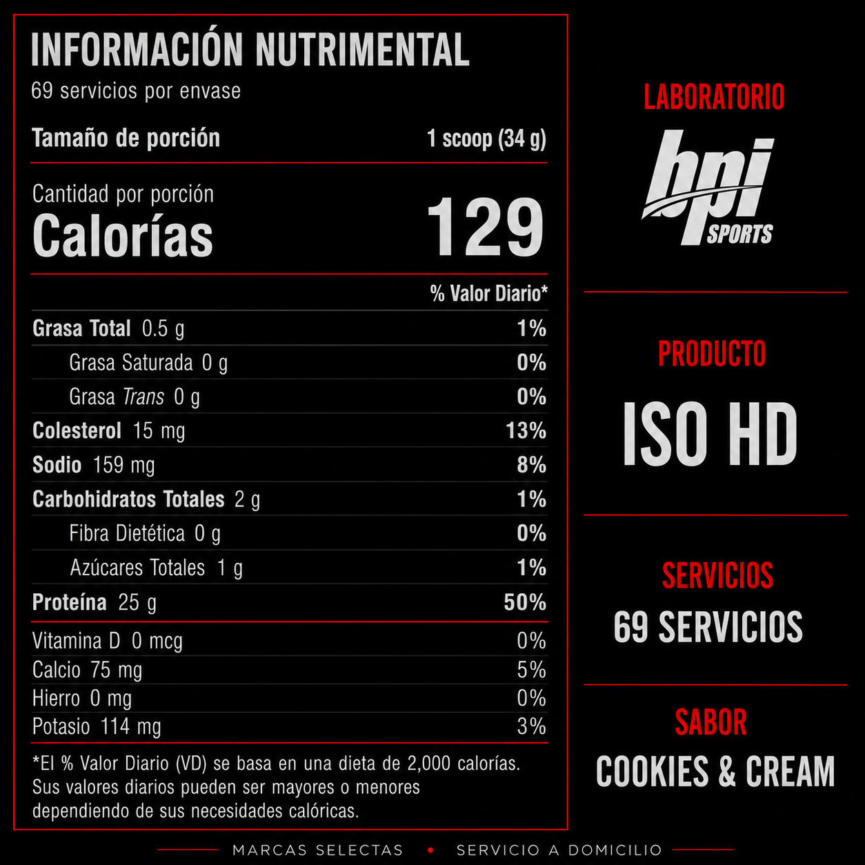 Bpi Iso Hd Cookie & Cream 5Lb