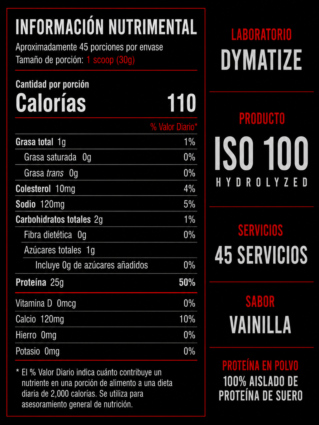 Dymatize Iso 100 Gourmet Vainilla 3Lb
