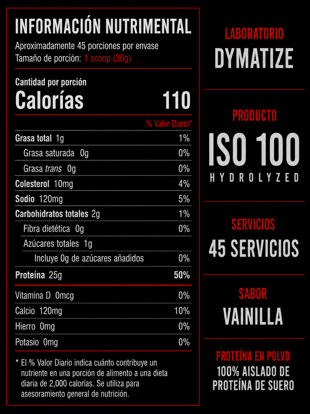 Dymatize Iso 100 Gourmet Vainilla 3Lb