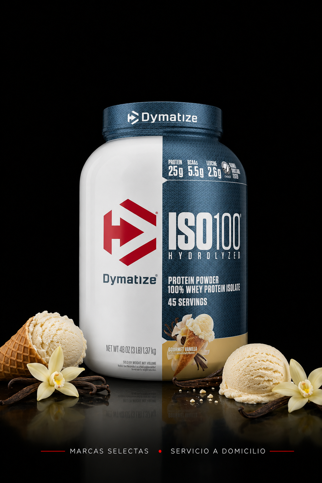 Dymatize Iso 100 Gourmet Vainilla 3Lb