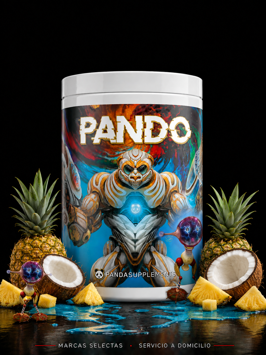 Panda Pando Electric Blue Colada
