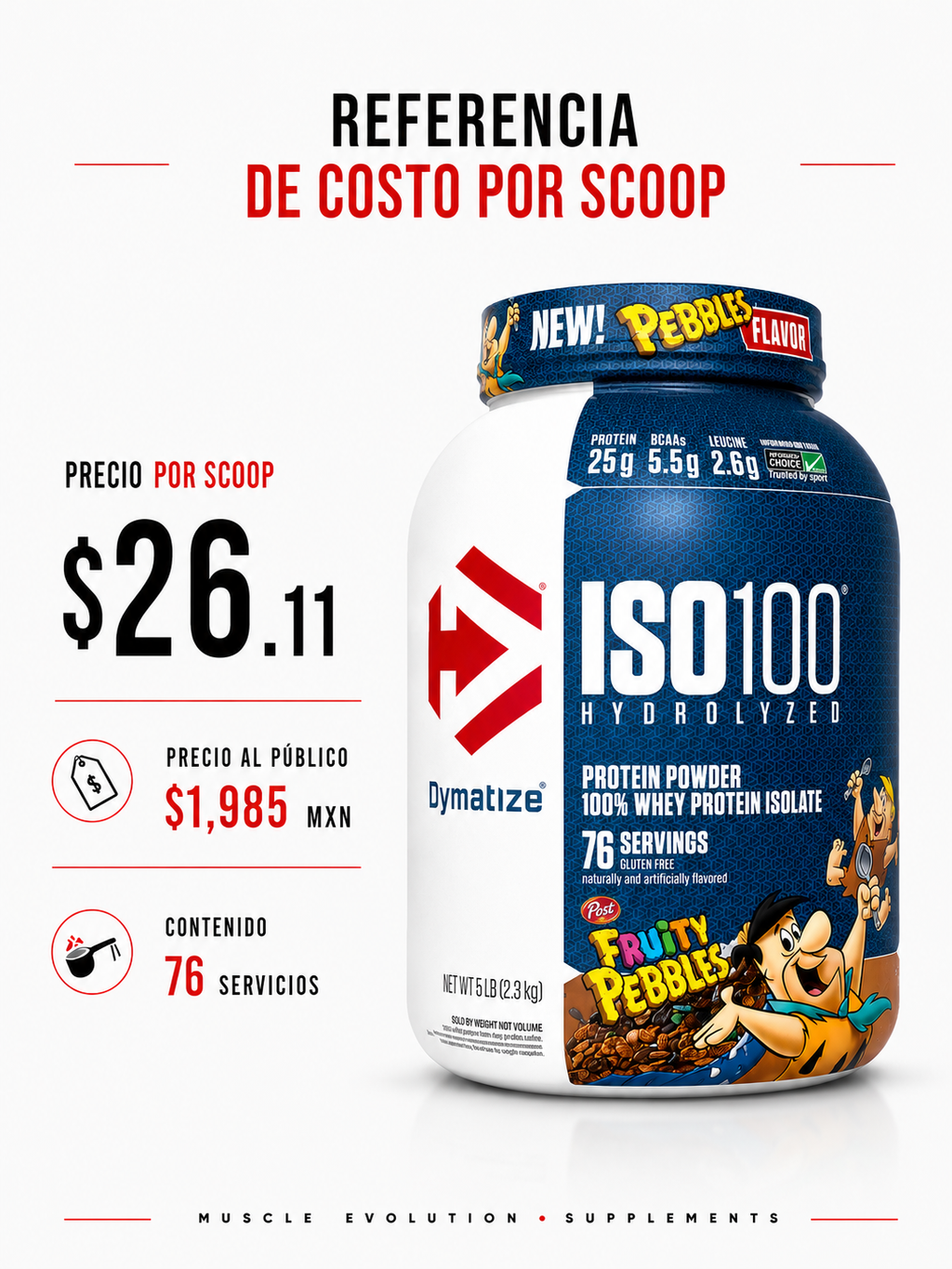 Dymatize Iso 100 Fruity Pebbles 5Lb