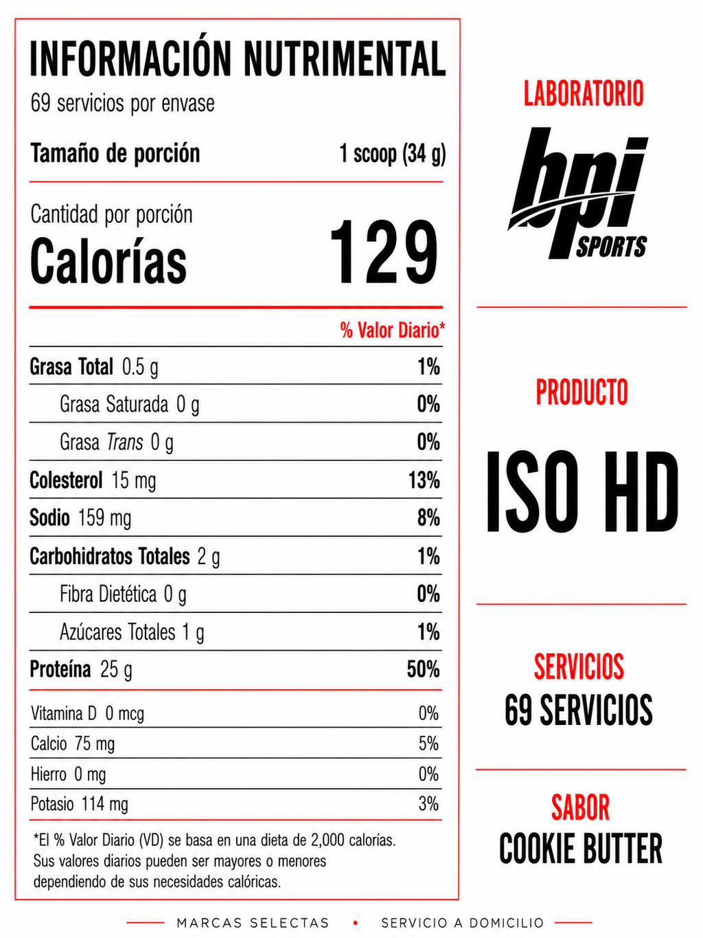 Bpi Iso Hd Cookie Butter 5Lb
