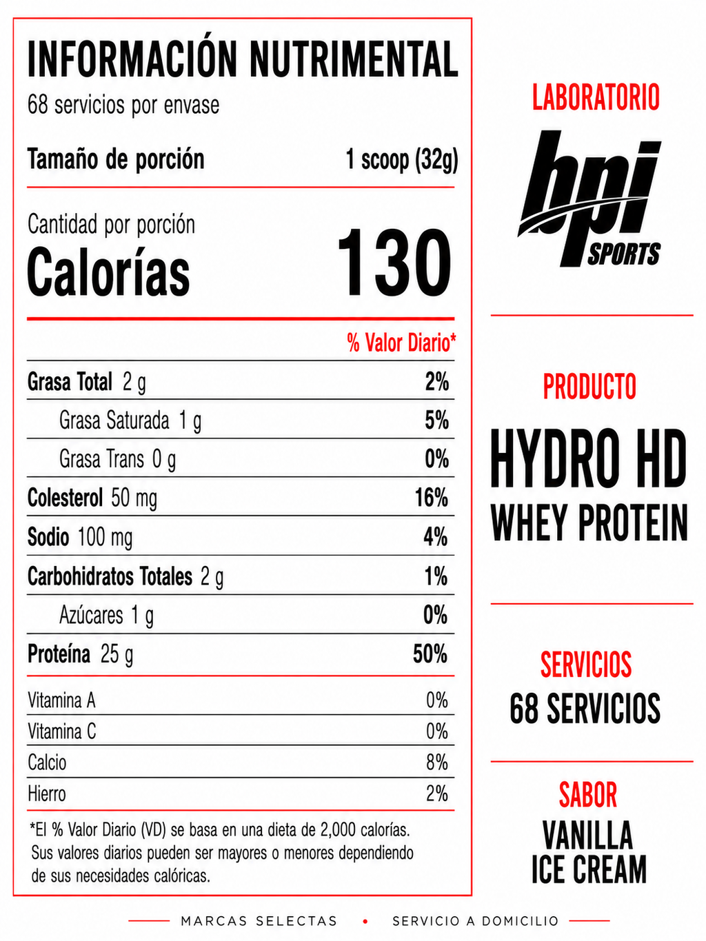 Bpi Hydro Hd Vainilla 5Lb