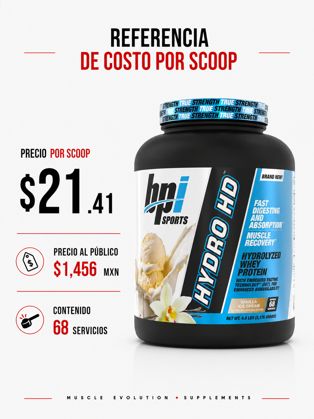 Bpi Hydro Hd Vainilla 5Lb