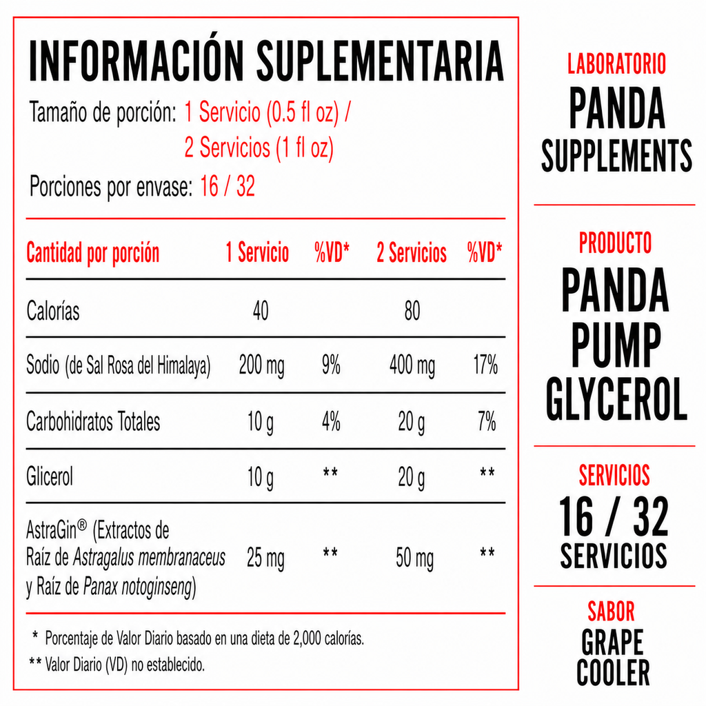 Panda Pump Juice Glycerol Grape Cooler