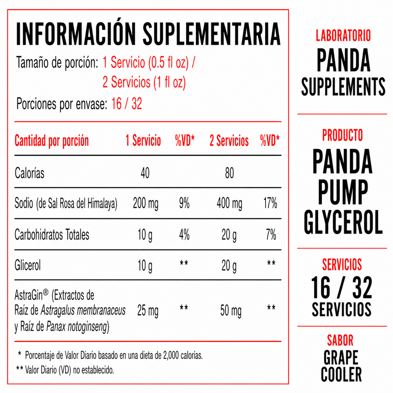 Panda Pump Juice Glycerol Grape Cooler