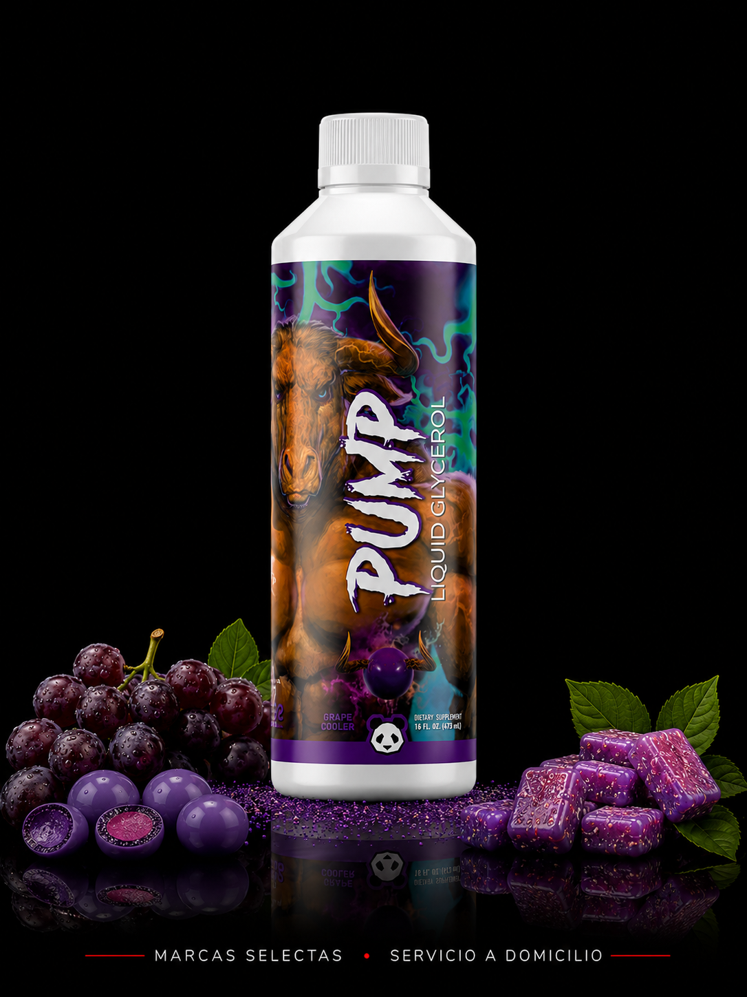 Panda Pump Juice Glycerol Grape Cooler