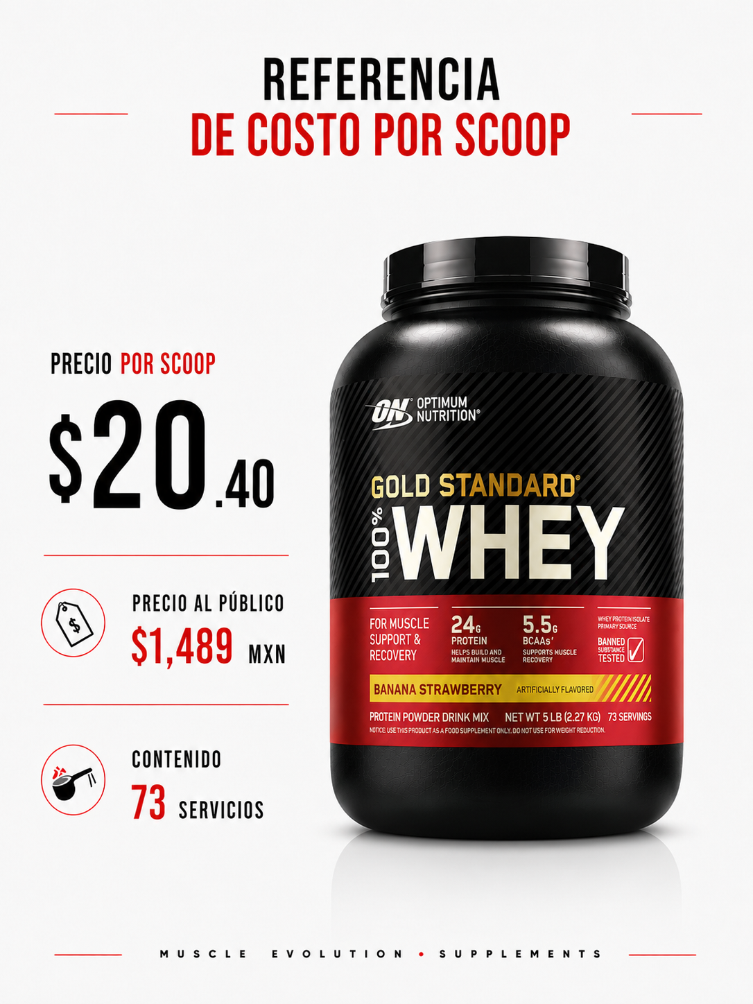 Optimum Nutrition Gold Standard Strawberry Banana 5Lb