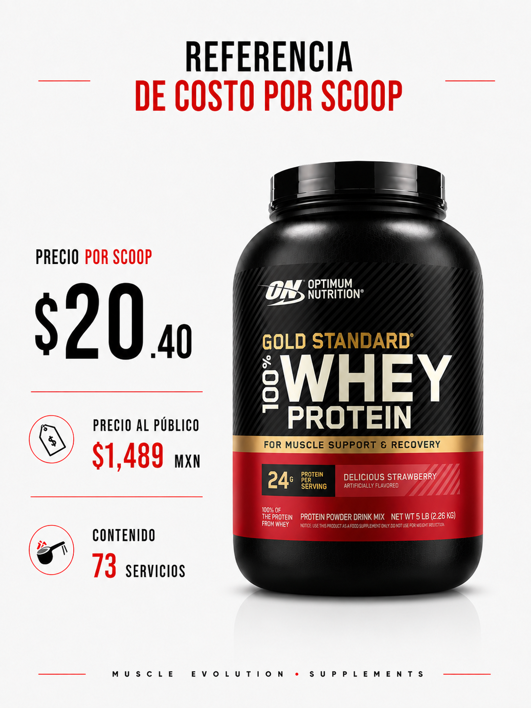 Optimum Nutrition Gold Standard Strawberry 5Lb