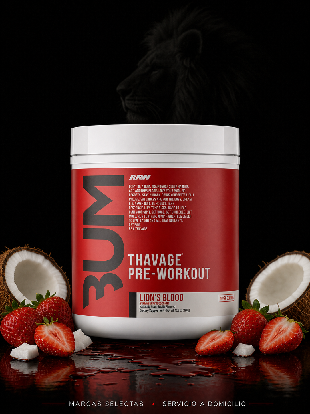 Raw Cbum Thavage Lions Blood