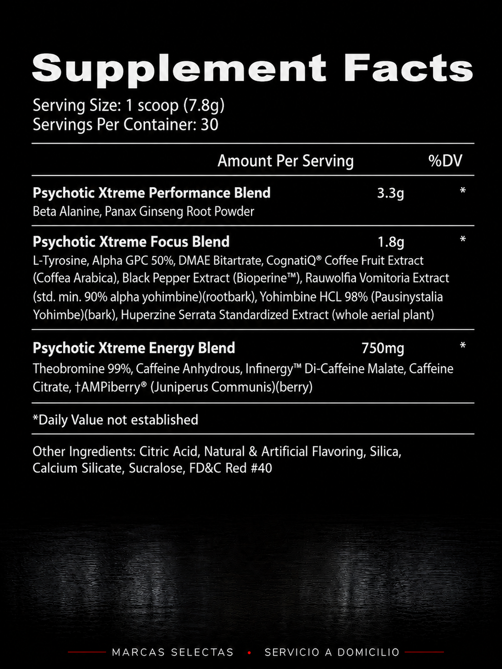 Insane Labz Psychotic Gold Blue Punch