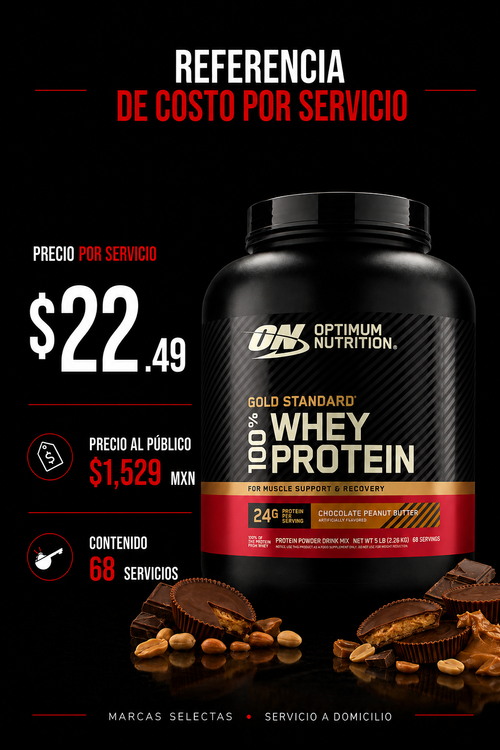 Optimum Nutrition Gold Standard Chocolate Peanut Butter 5Lb