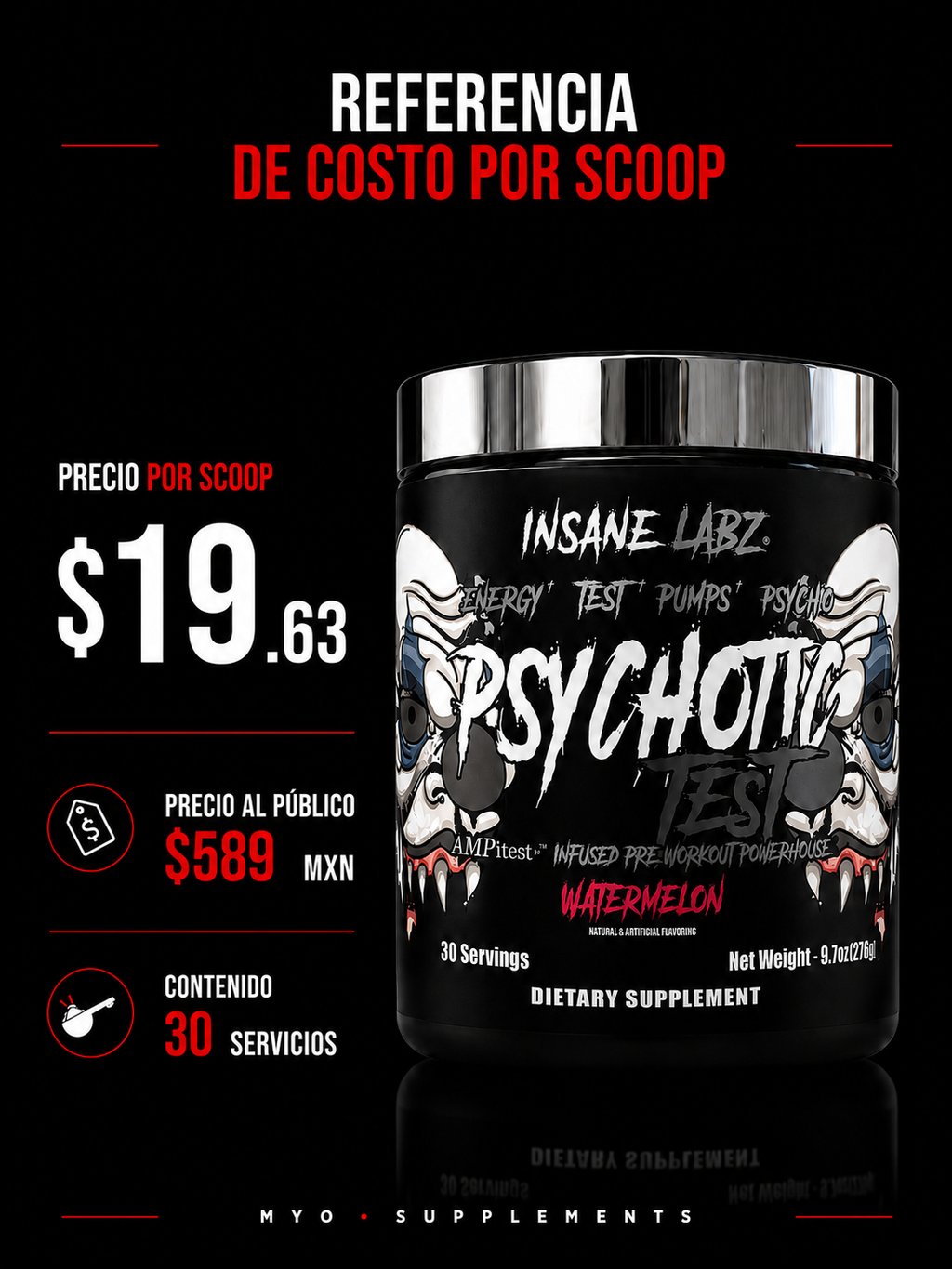 Insane Labz Psychotic Testo Watermelon