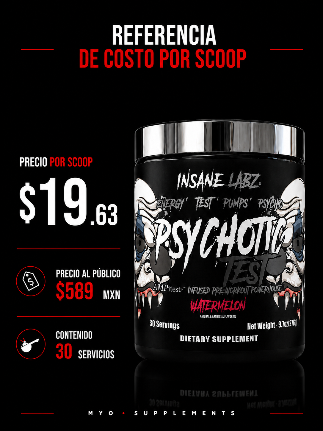 Insane Labz Psychotic Testo Watermelon