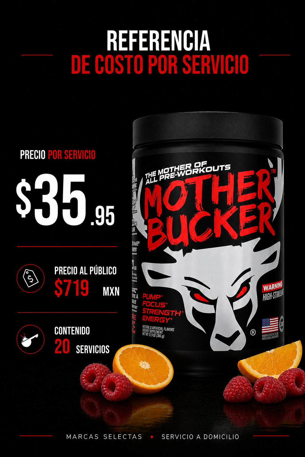 Bucked Up Mother Bucker Gym Junkie Juice