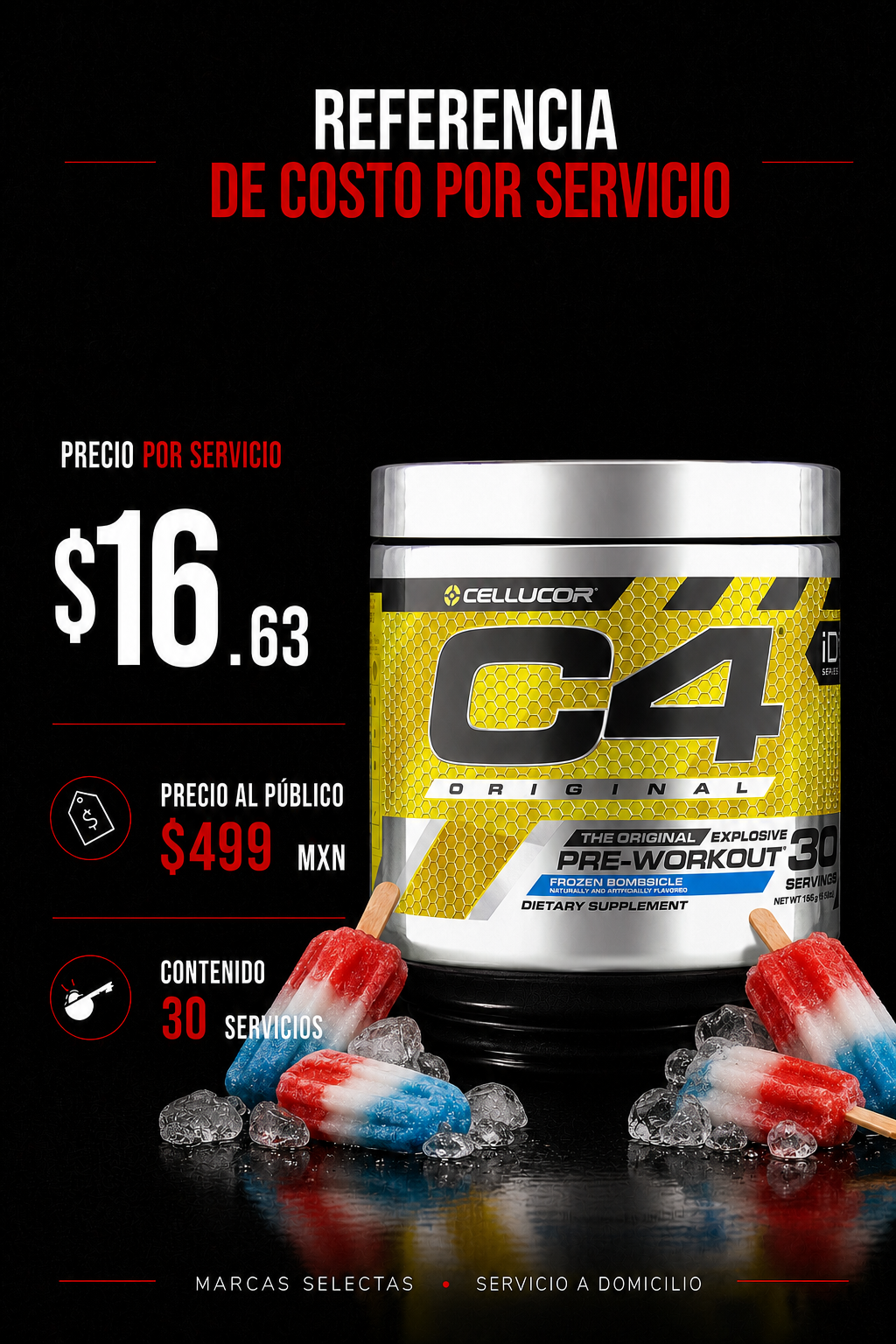 C4 Original Icy Frozen Popsicle