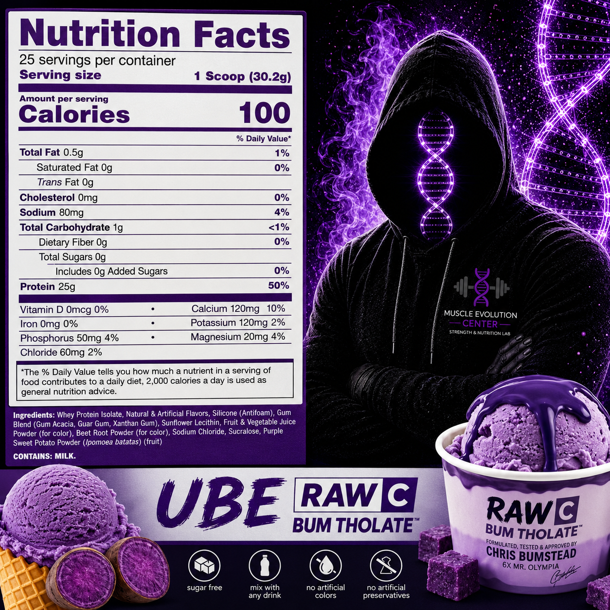 Raw Cbum Itholate Ube Ice Cream 2 Lbs