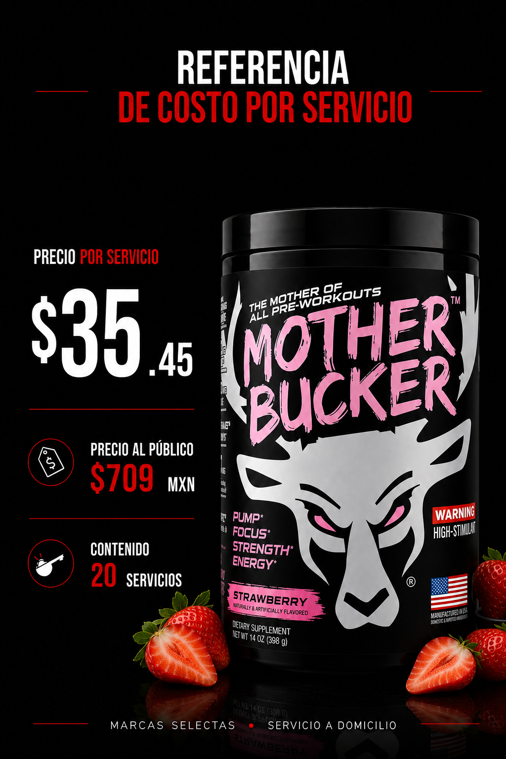 Bucked Up Mother Bucker Strawberry Super Sets