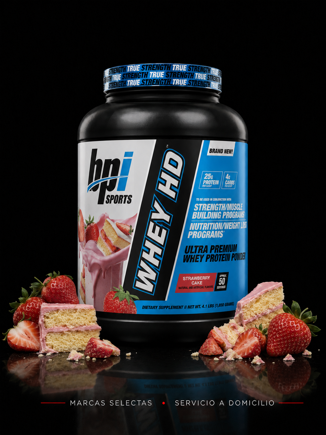 Bpi Whey Hd Strawberry Cake 4Lb