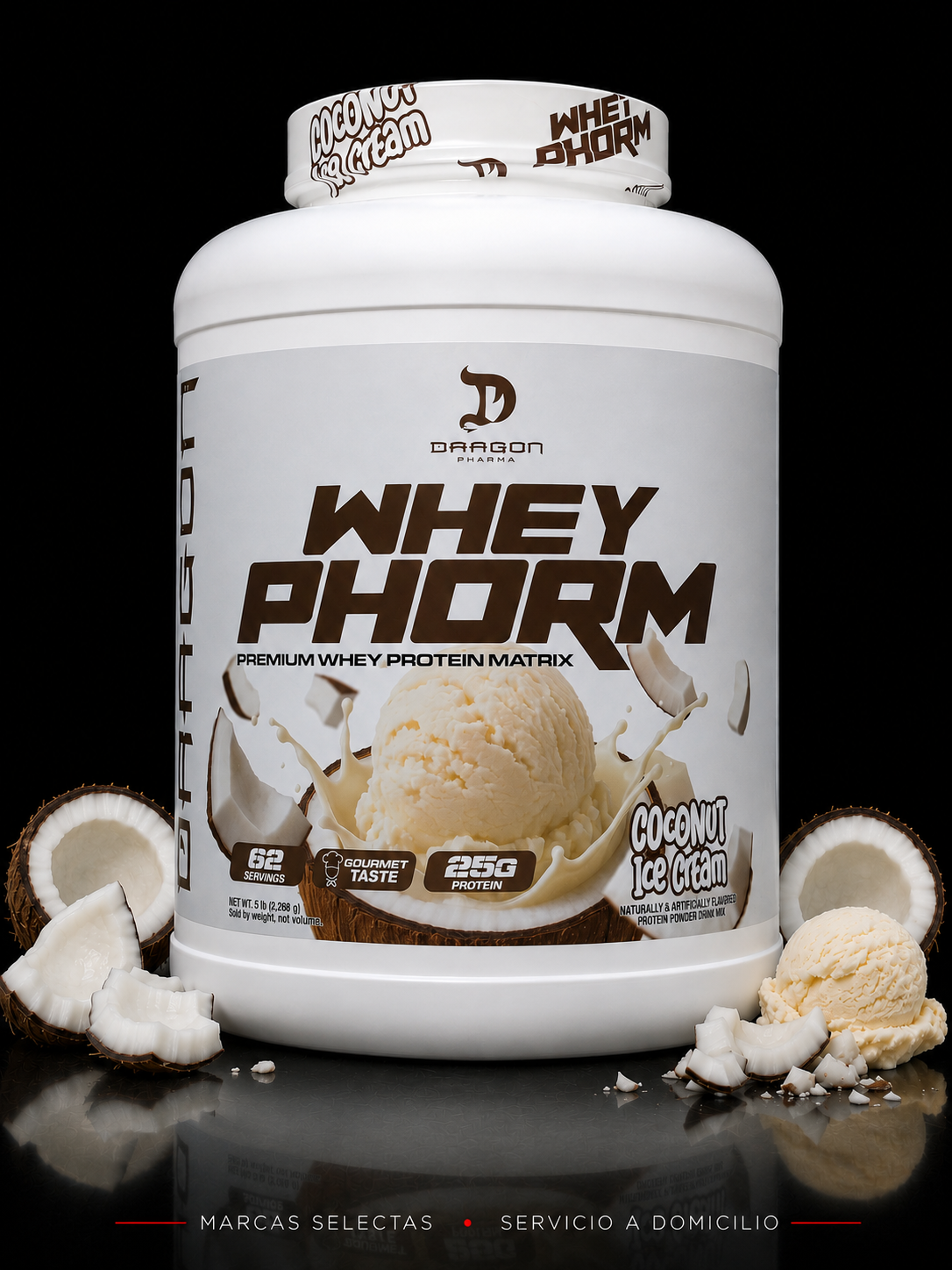 Dragon Pharma Whey Phorm Coconut Ice Cream 5Lb